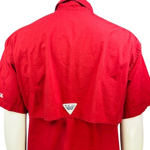 Alabama Crimson Tide Columbia Bonehead Button-Up Shirt Outdoor Approx Size L - Picture 8 of 12